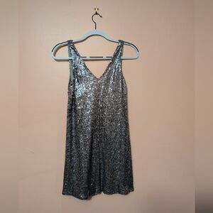 Forever 21 Silver Sequin Dress